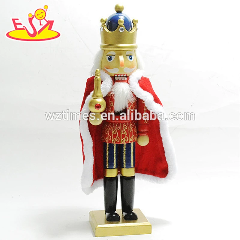 Wholesale interesting wooden soldier nutcracker figurines toy for children W02A204