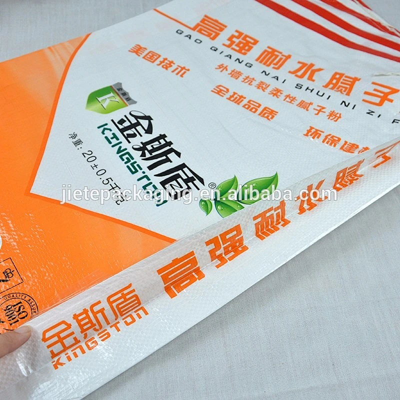 Valve port durable empty pp woven printed cement bags 25kg 50kg