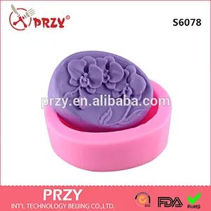 DIY Flower character silicone soap mold/handmade soap molds