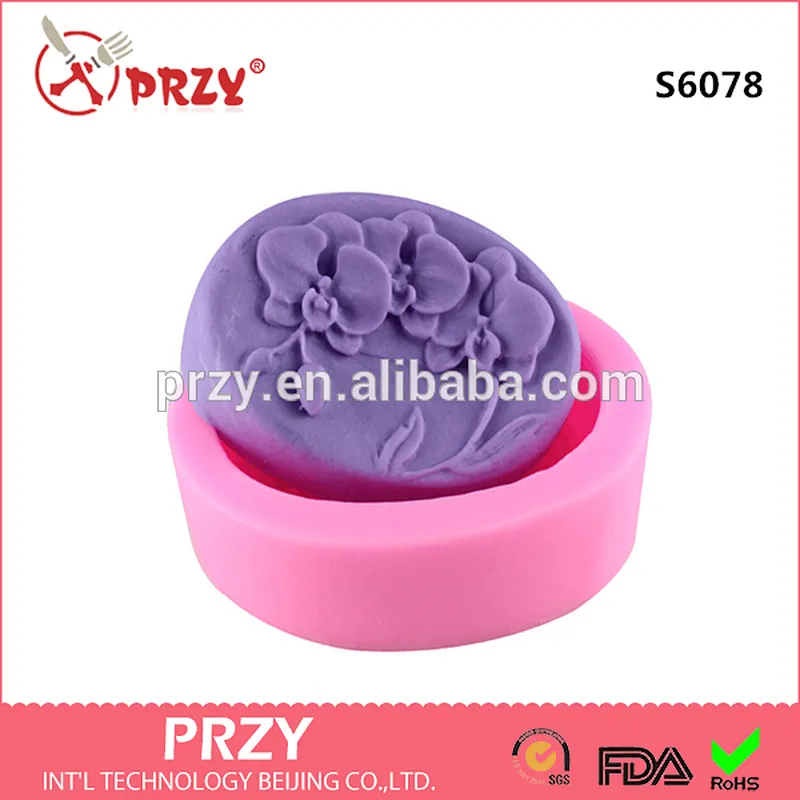 DIY Flower character silicone soap mold/handmade soap molds