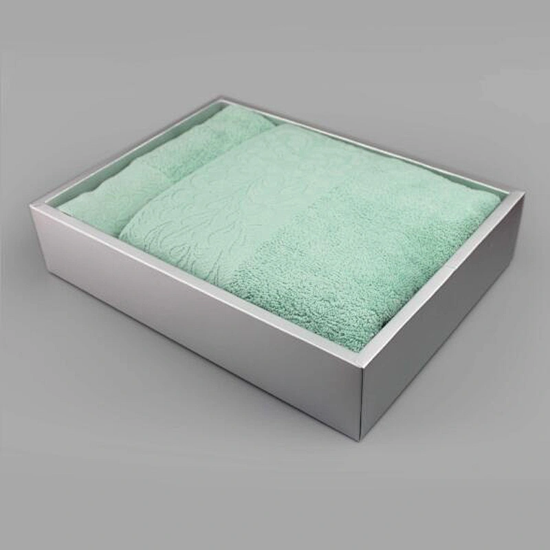 2018 New Style Hand-Made Bath Towel With Beautiful  Silk Printing Package Box