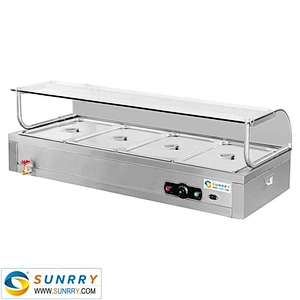 Electric commercial stainless steel hot food warmer set buffet server (hot case) for sale