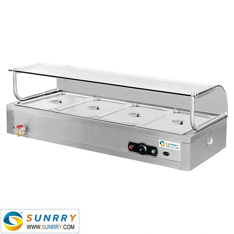 Electric commercial stainless steel hot food warmer set buffet server (hot case) for sale