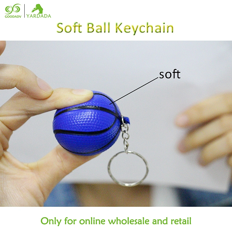 Blue toy elastic ball key chain, basketball fans club, mobile wallet, car ornaments Cheap and high quality in stock