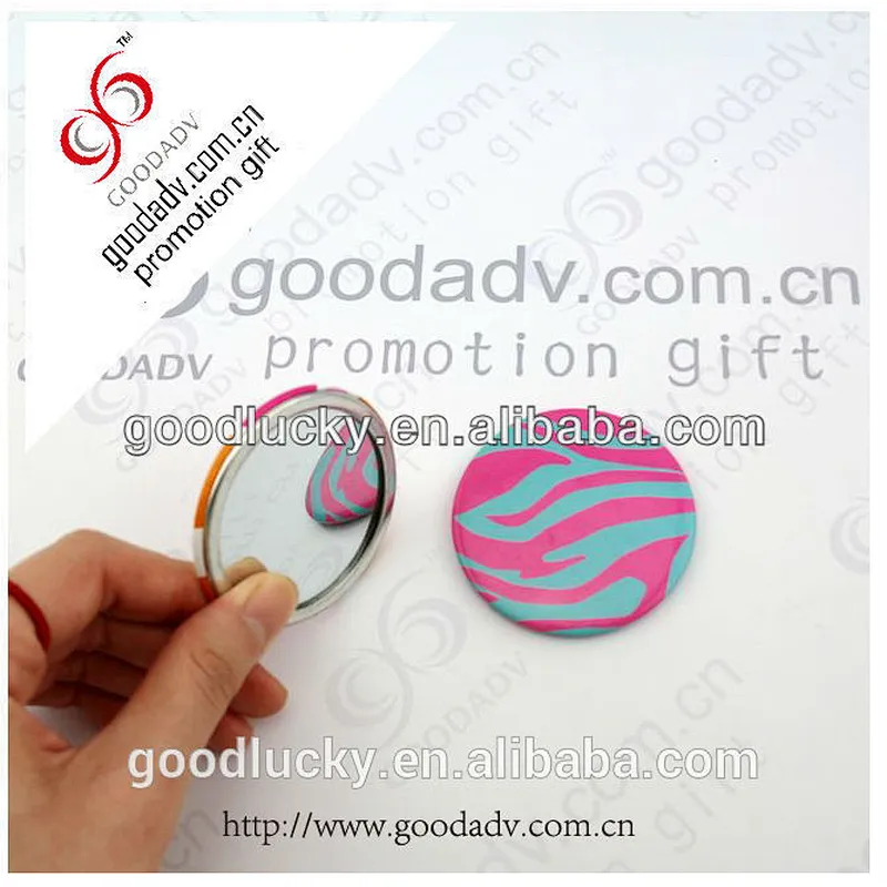 mini pocket circle mirror with round shape