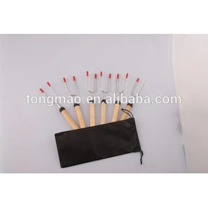 wooden handle telescopic Marshmallow campfire roaster
