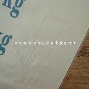 25kg white pp woven plastic chemical packing bag for barium sulfate
