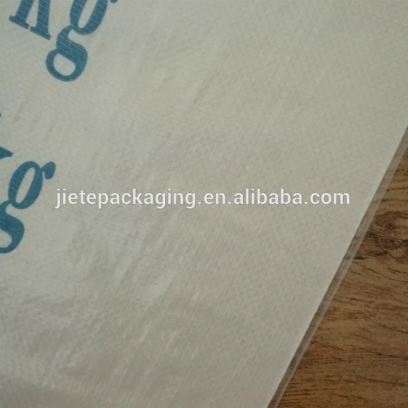 25kg white pp woven plastic chemical packing bag for barium sulfate