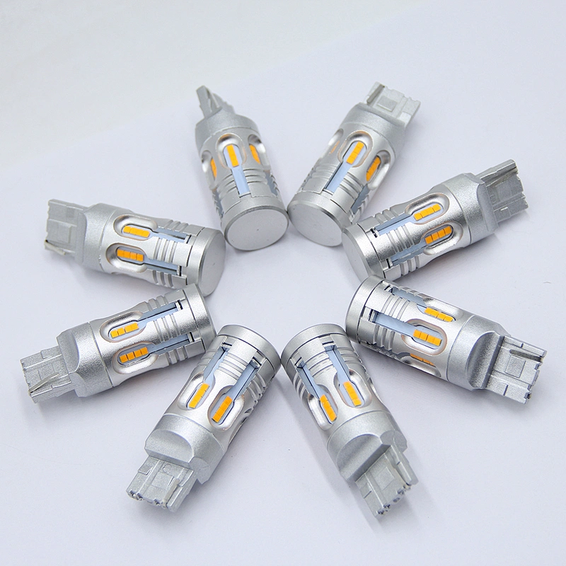キャンバス熱い販売T20 28smd * 2020 csp自動車車のブレーキライトターンランプledミニライト25ワット