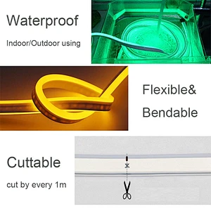 Flexible 12V 220V 110V RGB IP68 underwater Neon led light swimming pool rope light