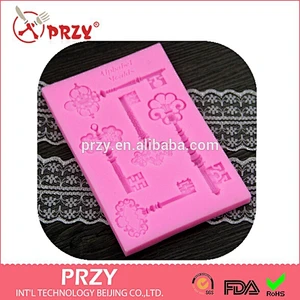 2015 newest gum paste key series silicone fondant mold