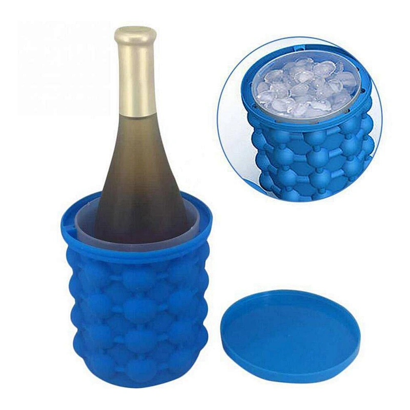Magic Ice Cube Maker Genie The Revolutionary Space Saving Silicone Ice Cube