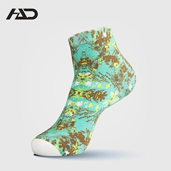 Colorful Small MOQ Custom Women Digital Print Short Ankle Socks