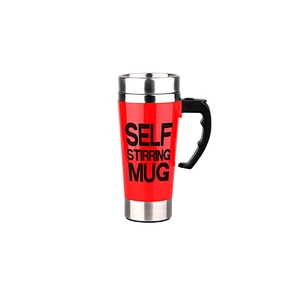 Guangzhou manufactory best selling products coffee auto- mixing self stirring mug with handle for home or office use