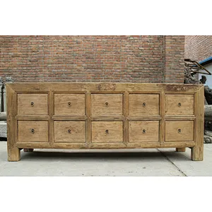 Rustic wood antique furniture/sideboard cabinet