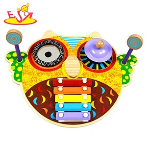 Creative camera shape wooden music box for kids W07B061