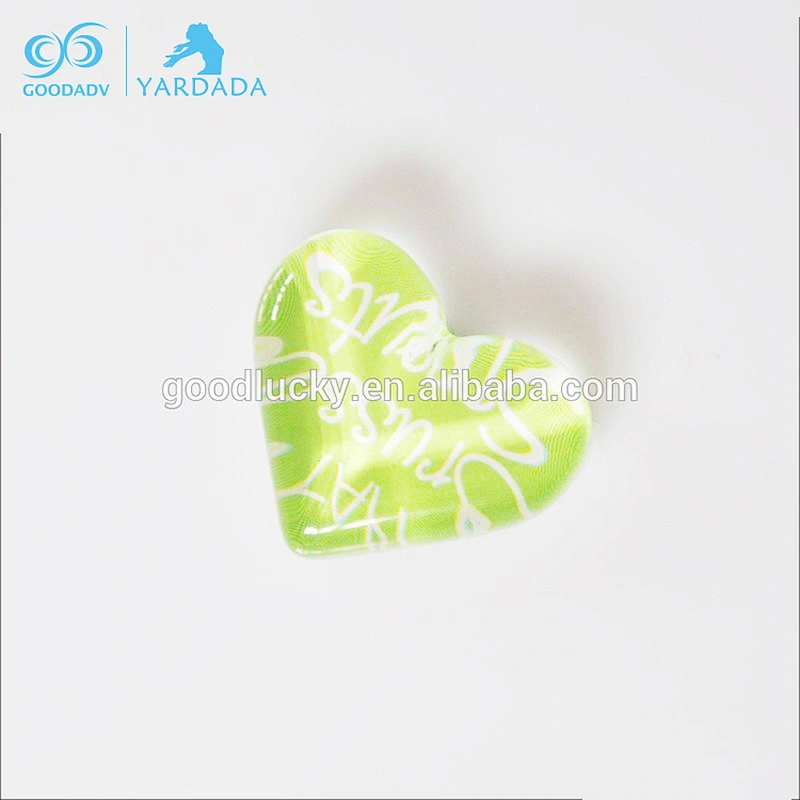 Home decorative crystal glass fridge magnet custom 3d fridge magnet