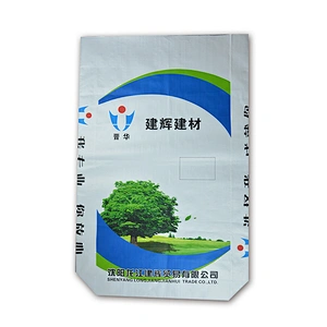 Block bottom gravure printing pp woven cement bag for cement mortar,wall putty packaging