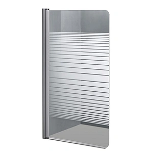 Low Price Shower Screen Glass With Pattern Shower Glass Door