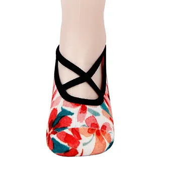 Women Yoga Non Slip Anti Skid Breathable Invisible Print No Show Socks