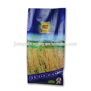 Custom plastic nut, rice, seed, fertilizer pp woven bag with color printing
