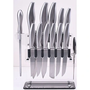 Excellent 14 Piece Stainless Steel Strong Rust Proof Durable Sharp Kitchen Knife Set