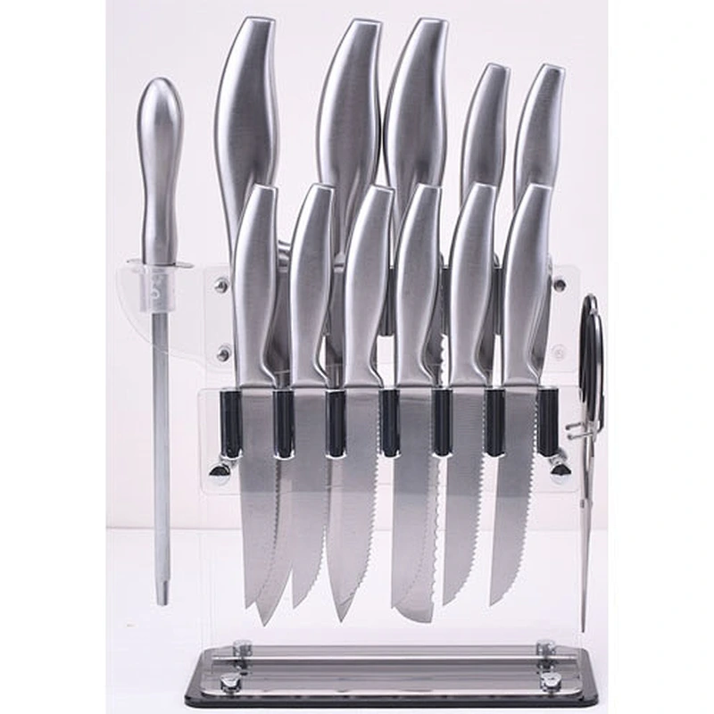 Excellent 14 Piece Stainless Steel Strong Rust Proof Durable Sharp Kitchen Knife Set