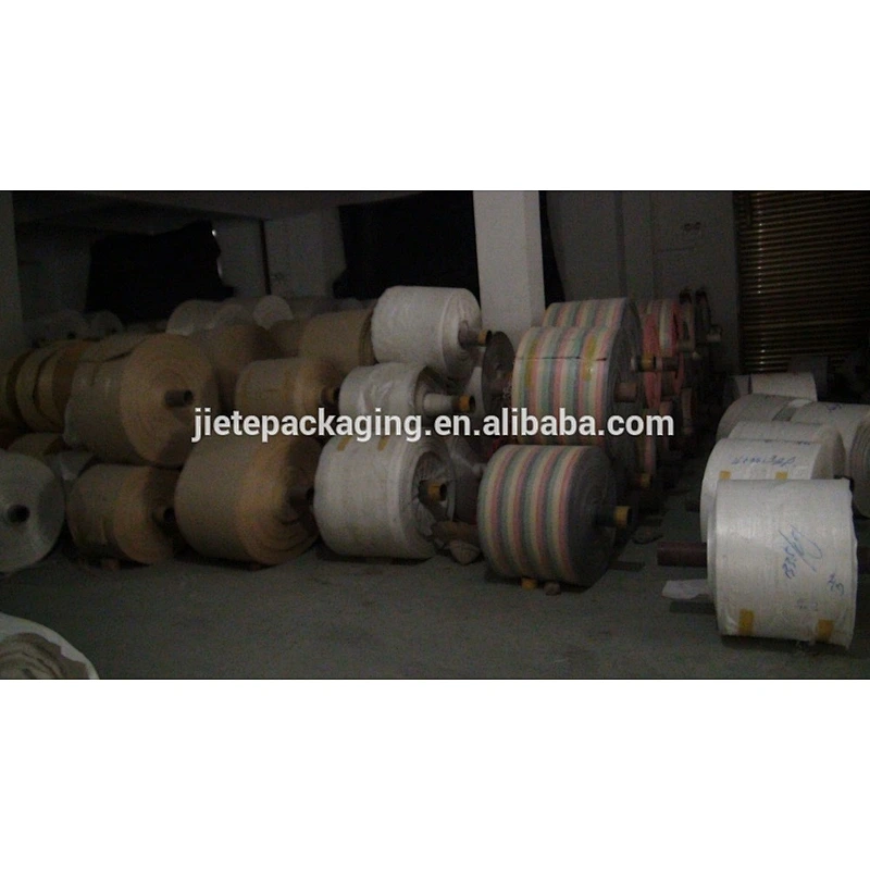 Customized cheap pp woven bag roll fabric tubular width 30cm to 150cm