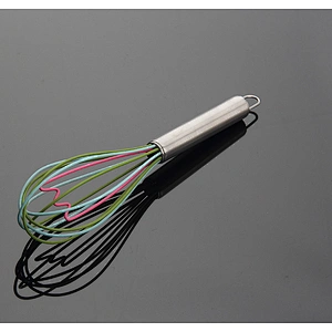 Handy Stainless Steel French Whisk with Wood Handle