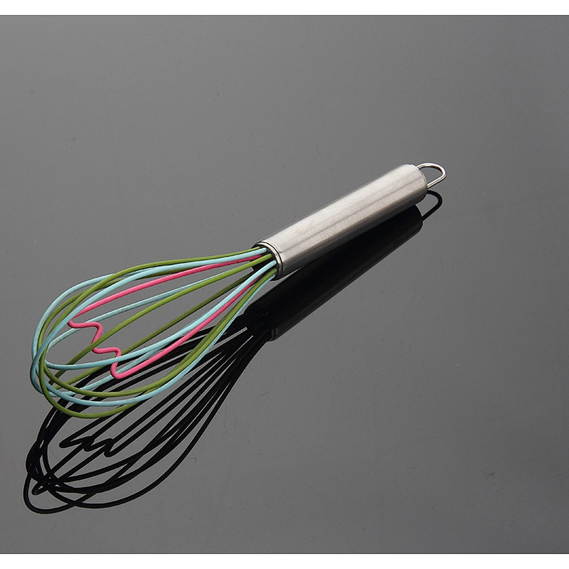 Handy Stainless Steel French Whisk with Wood Handle