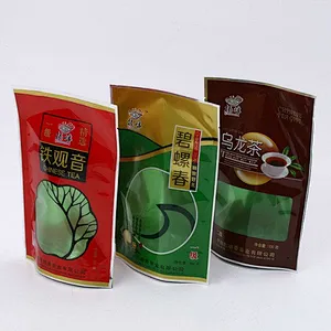 Accept custom transparent PE bag self-sealing bag for tea