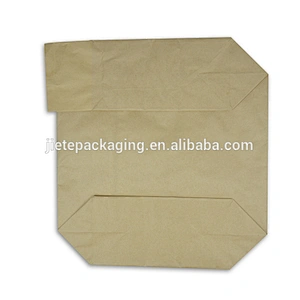 100% high quality environmental protection disposable brown kraft paper valve bags packing cement, putty, chemical powder