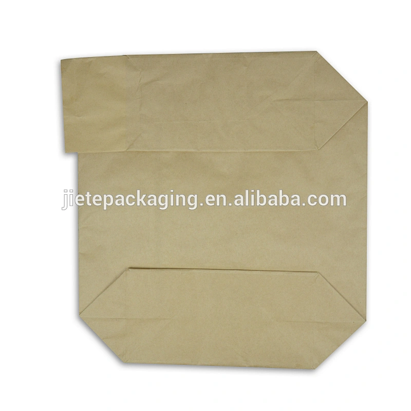 100% high quality environmental protection disposable brown kraft paper valve bags packing cement, putty, chemical powder