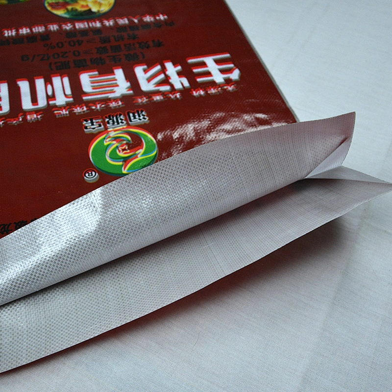Moisture proof laminated plasitc pp woven fertilizer packaging bag 25kg50kg