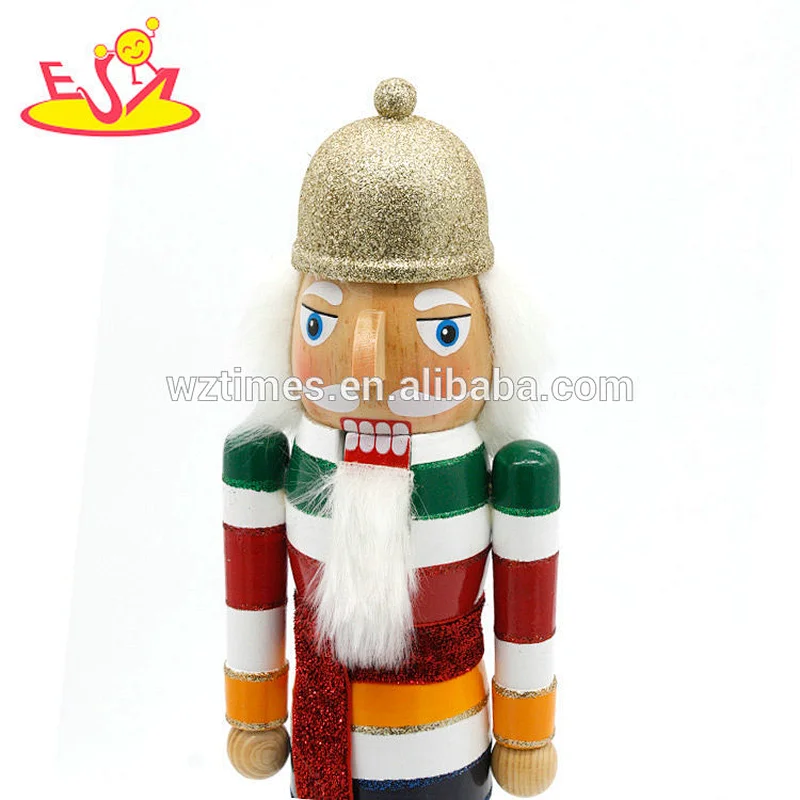 2018 Amazon top seller mini nutcracker soldier toys wooden wholesale nutcrackers for kids W02A291
