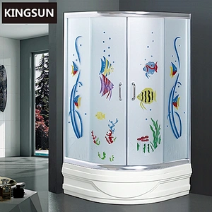 K-7821Bathroom iIndoor Portable Conrner Shower Wall Fittings Shower Cabins With Parts