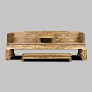 recycle elm wood chinese antique style day bed