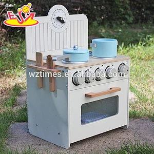 2018 venta al por mayor de los niños de madera juguetes de cocina para fingir W10C213
