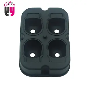 Kitchen Accessories Ice Cube Tray 4-Cavity DIY Ice Maker Silicone Mold