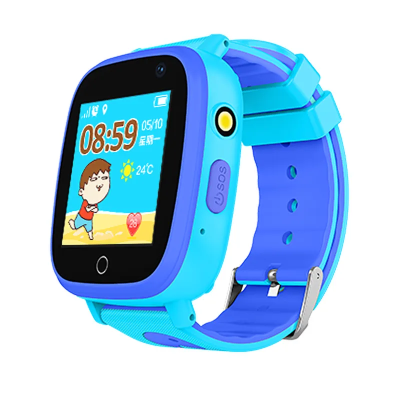 Children smart watch phone waterproof IP67 with camera GPS track kids wrist band watch