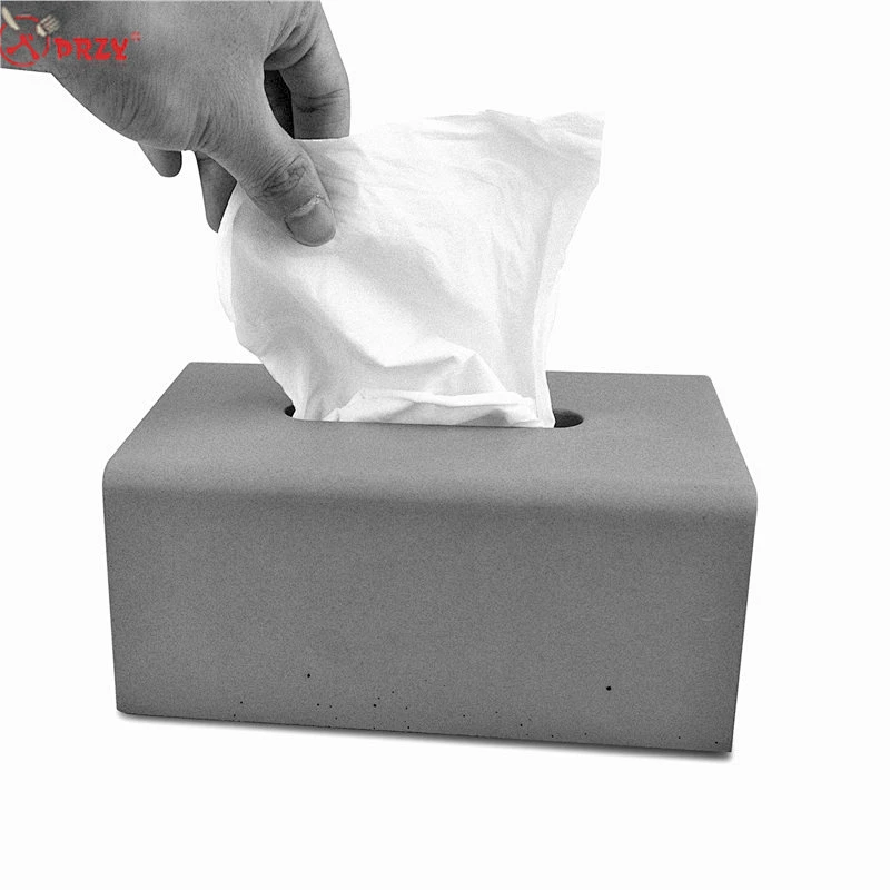 S8205 Cement Paper Box decoration mold household paper box Mould Concrete Decorations Silicone molds