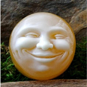 smiling moon silicone soap mold
