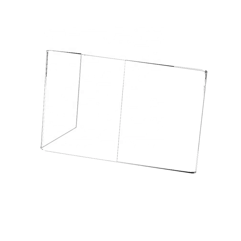 Factory Wholesale Clear Acrylic Block Slanted L Photo Frame Photo Booth Frames