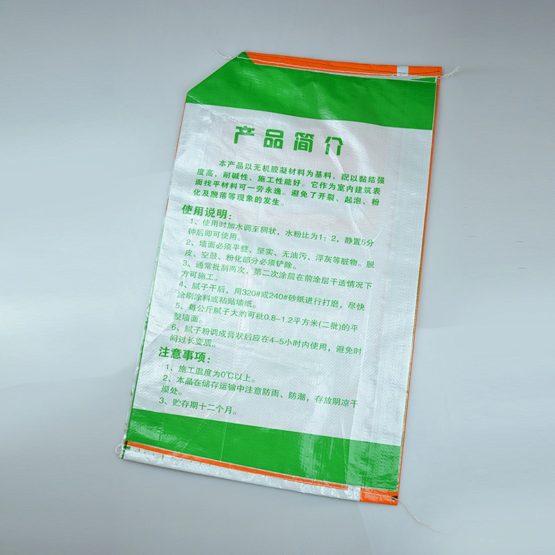 20kg plastic pp woven valve bag packing manufacturer
