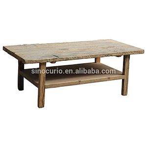 wholesale rustic furniture natural recycle wood coffee table