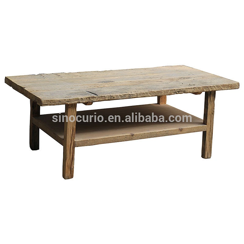 wholesale rustic furniture natural recycle wood coffee table