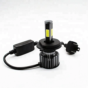 Lightech LED Headlight 4 Sides Mini 4800Lumen HB2 H4 H13 9004 9007 9008 Bulb