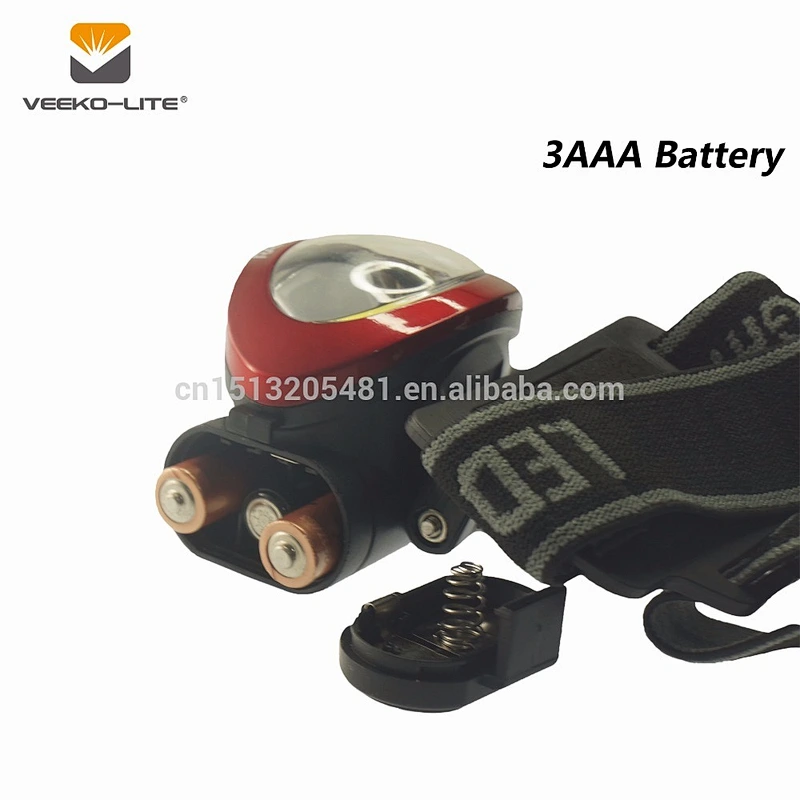 3AAA battery COB headlight head lamp