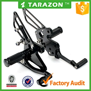 CNC Aluminum Billet adjustable motorcycle Rear sets For Kawasaki Ninja 250