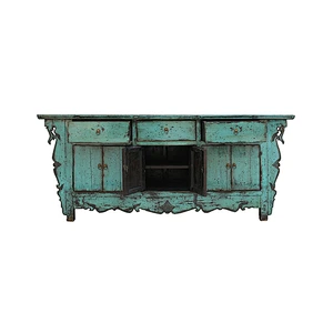 chinese oriental old painted lacquered storage sideboard furniture
